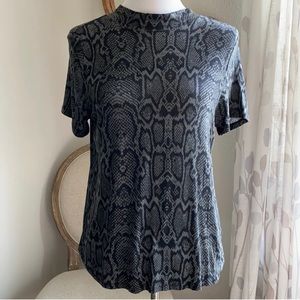 14th & Union Snakeskin Blouse